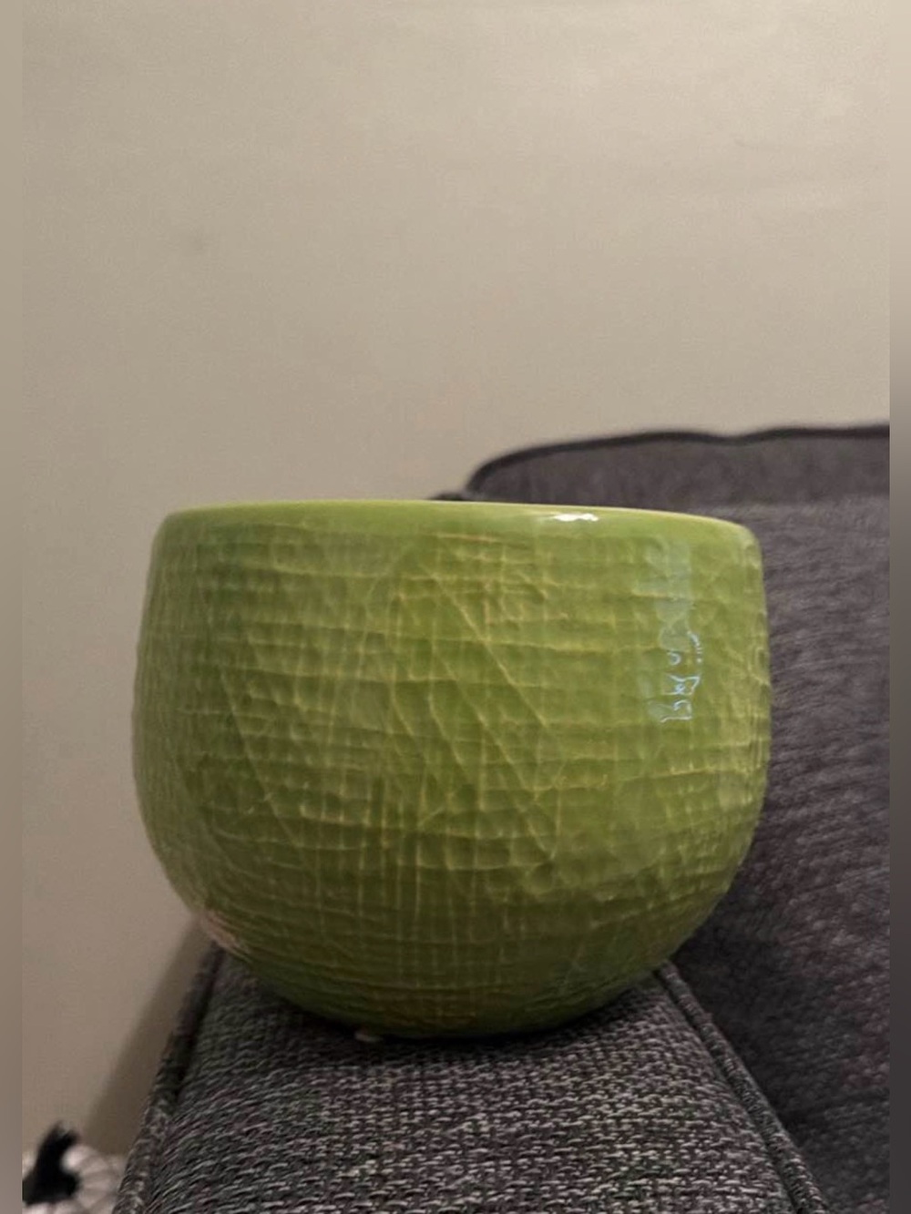 Green Ceramic Planter - Home Art